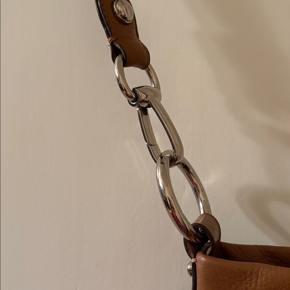 B. Makowsky Tan Leather Crossbody Bag - Picture 3 of 5
